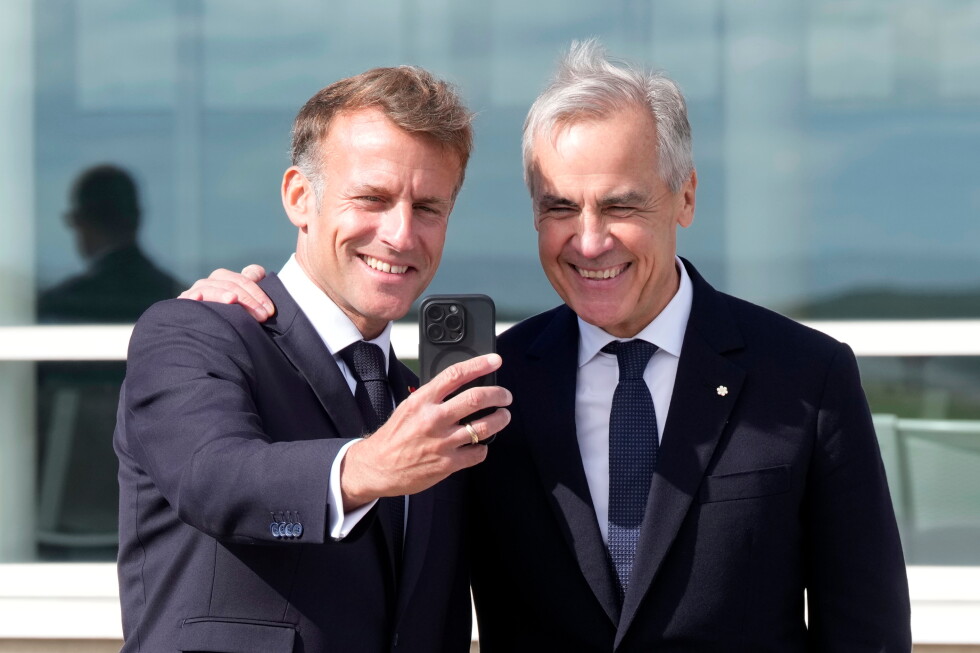 Il primo ministro canadese Mark Carney durante un incontro internazionale