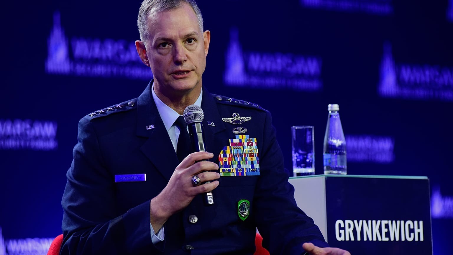 Alexus Grynkewich al Warsaw Security Forum, 12 ottobre 2026.
