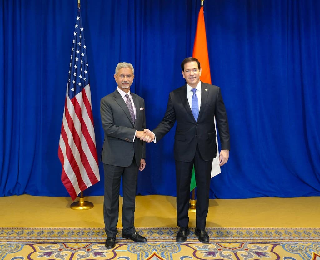 Marco Rubio e Subrahmanyam Jaishankar a New York, 23 settembre 2026. Repertorio, non dei colloqui di Mumbai.