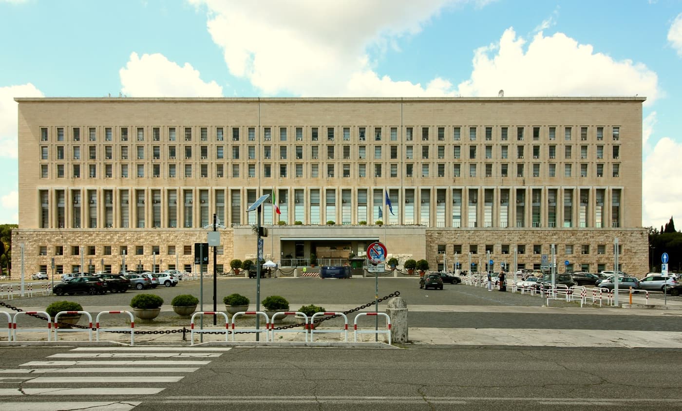 Il palazzo della Farnesina a Roma, 18 maggio 2025. Repertorio della sede diplomatica italiana, non del fermo in Cisgiordania.