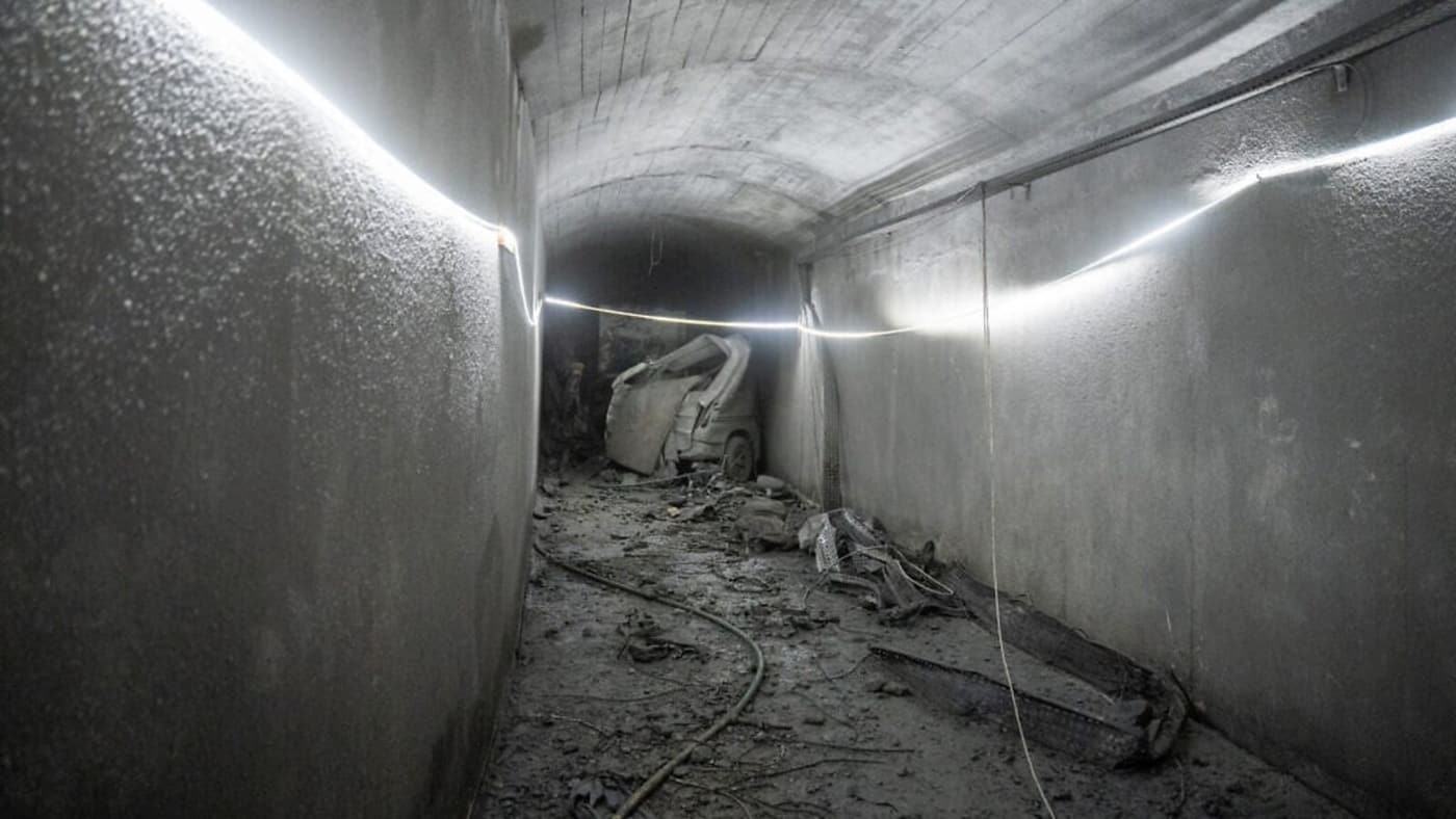 Tunnel sotterraneo in Libano attribuito a Hezbollah. Repertorio.