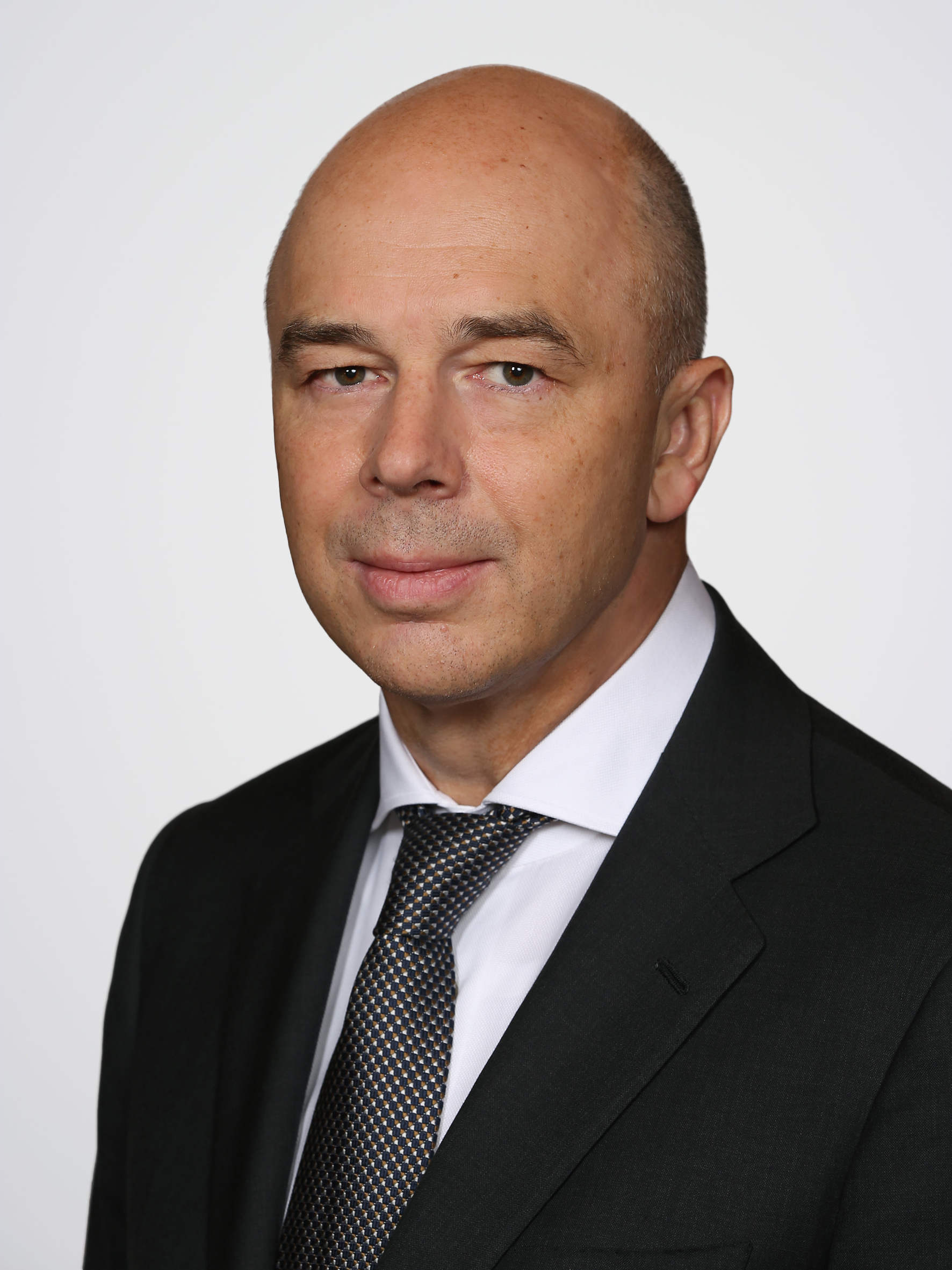 Ritratto ufficiale del ministro russo Anton Siluanov