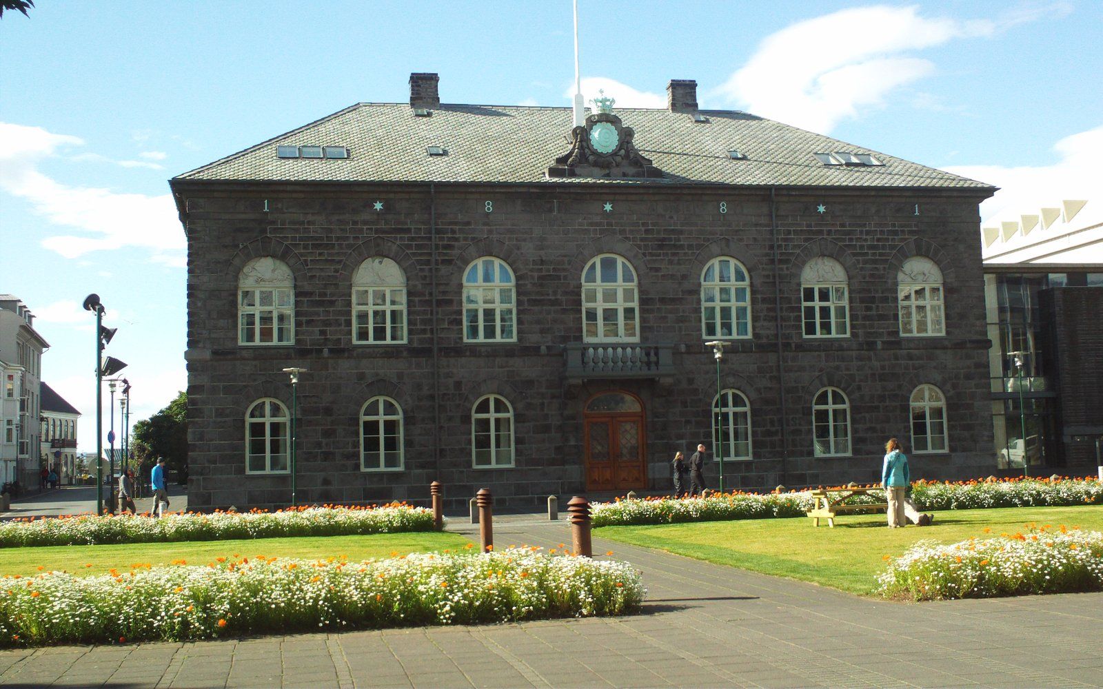 La sede del Parlamento islandese a Reykjavík