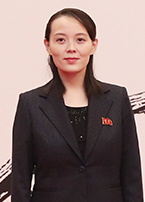 Kim Yo-jong durante un incontro ufficiale