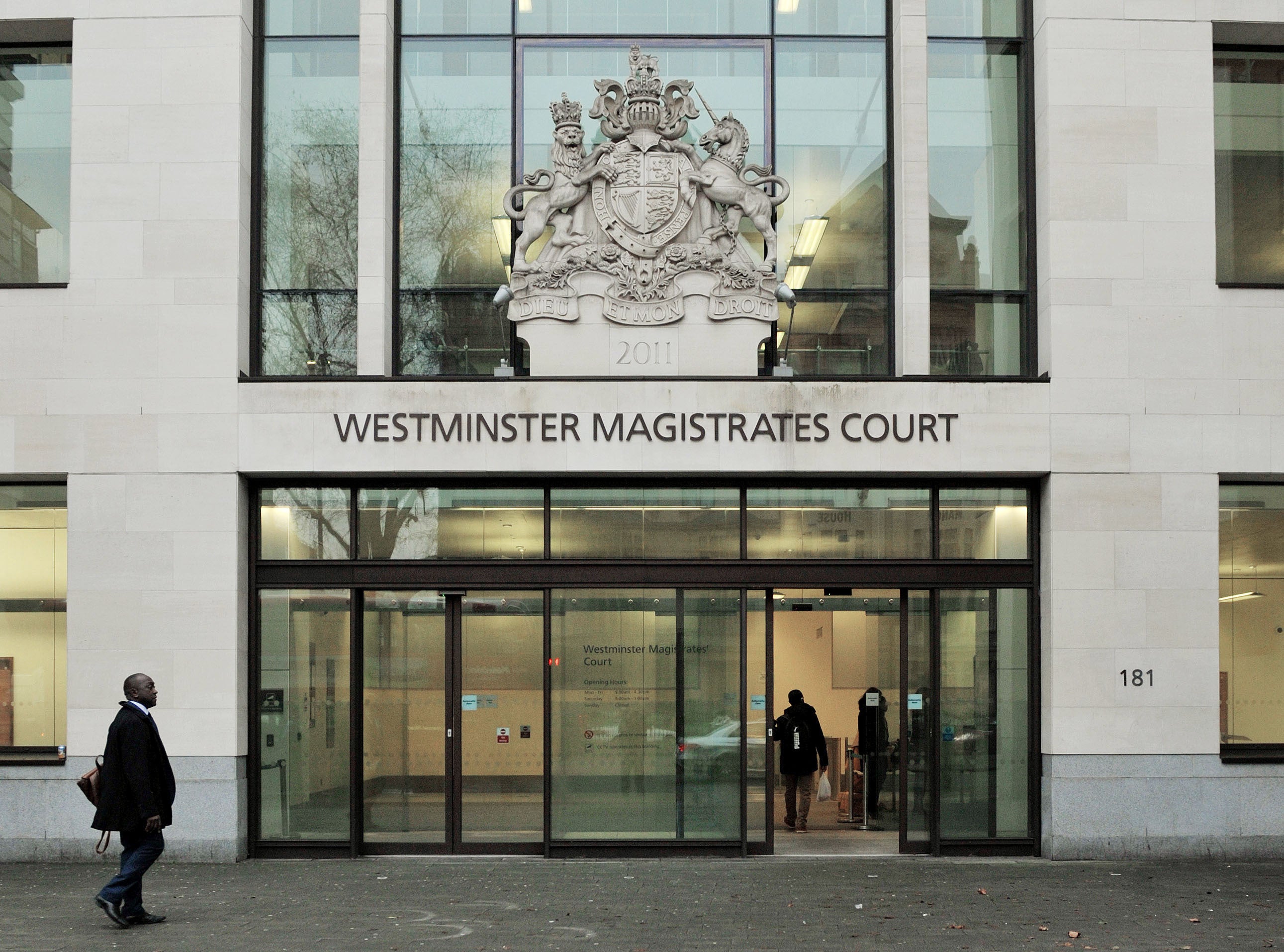 Ingresso della Westminster Magistrates’ Court a Londra